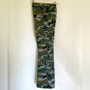 Women’s Crystal-studded Y2K Camouflage Jeans